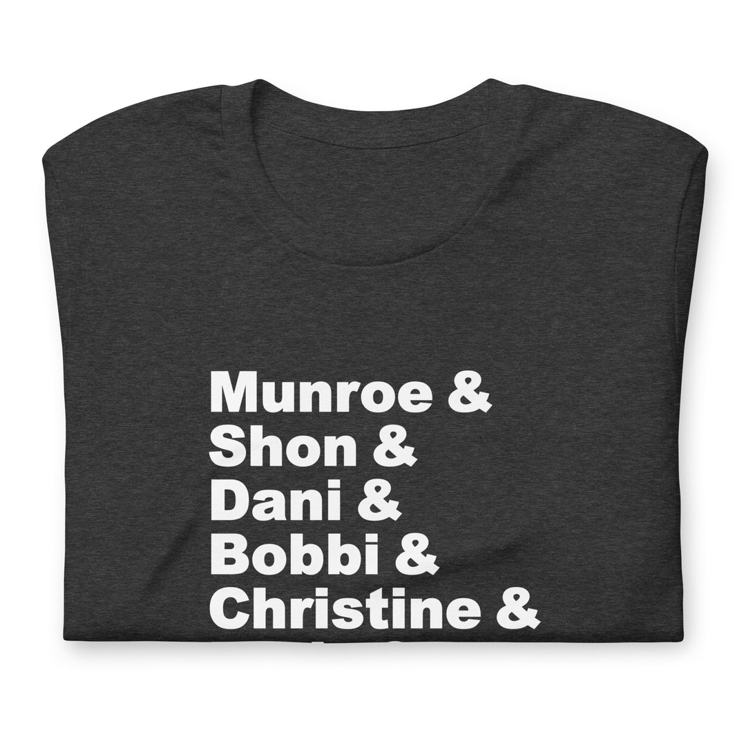 British Trans Women Activists List T-Shirt T-shirts The Rainbow Stores