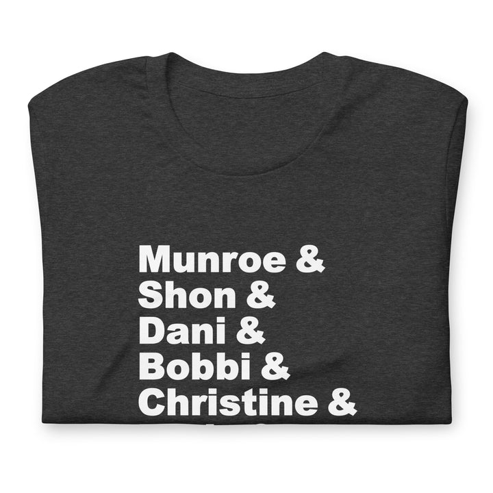British Trans Women Activists List T-Shirt T-shirts The Rainbow Stores