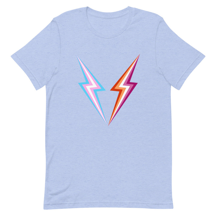 Trans Lesbian Lightning T-Shirt T-shirts The Rainbow Stores
