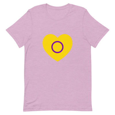 Intersex Pride Heart T-Shirt T-shirts The Rainbow Stores