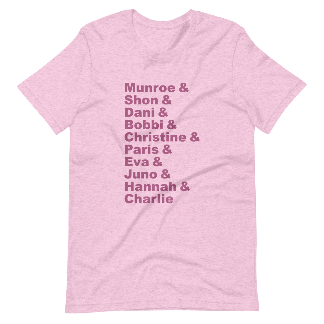 British Trans Women Activists List T-Shirt T-shirts The Rainbow Stores