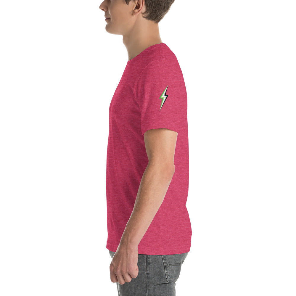 Aromantic Lightning Sleeve T-Shirt T-shirts The Rainbow Stores