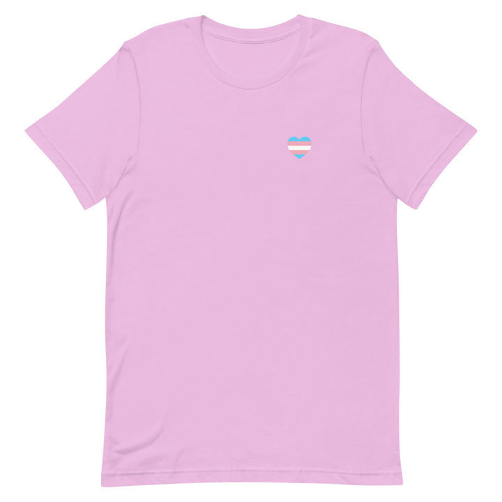 Trans Small Heart Flag T-Shirt T-shirts The Rainbow Stores
