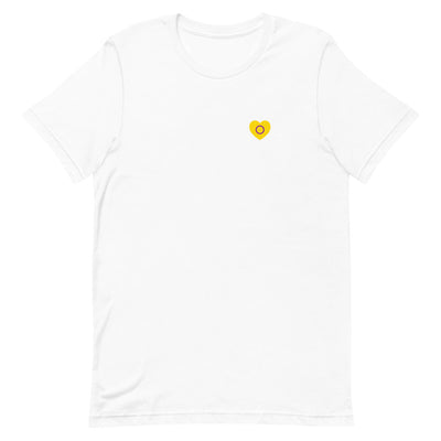 Intersex Pride Small Heart T-Shirt T-shirts The Rainbow Stores