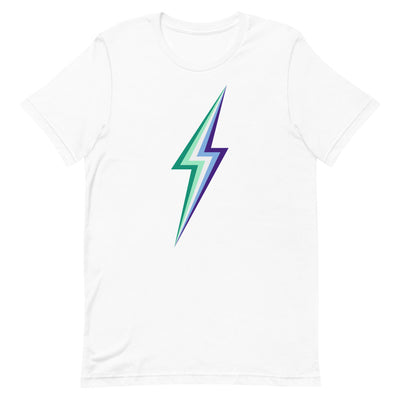 Gay Men's Pride Flag Lightning T-Shirt T-shirts The Rainbow Stores
