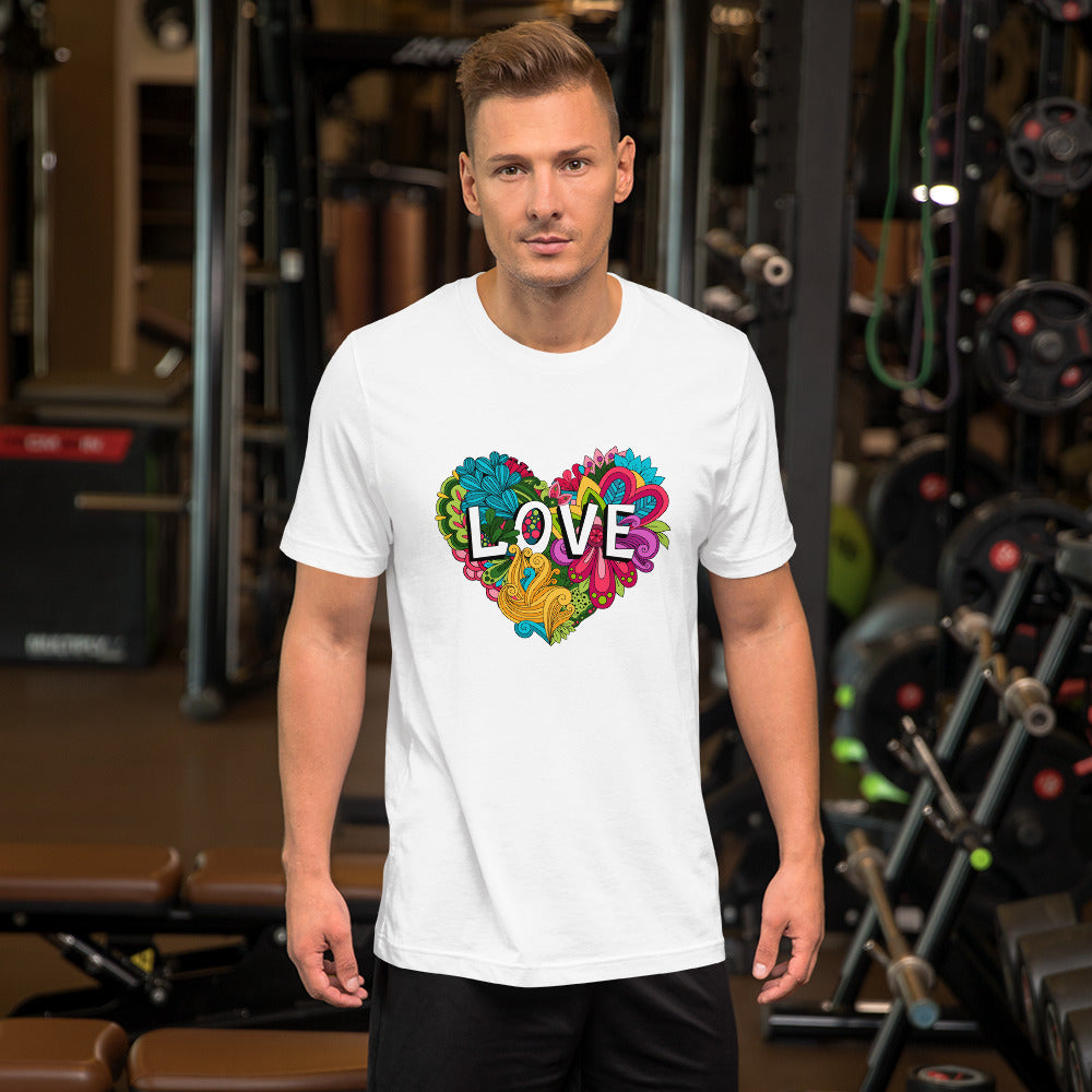 Floral Love Heart T-Shirt T-shirts The Rainbow Stores