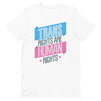 Trans Rights Are Human Rights Banner T-shirt T-shirts The Rainbow Stores