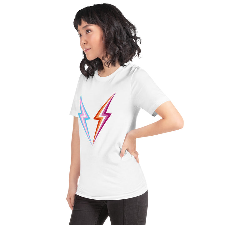 Trans Lesbian Lightning T-Shirt T-shirts The Rainbow Stores