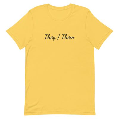 They / Them Pronouns T-Shirt T-shirts The Rainbow Stores