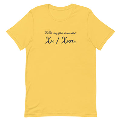 Xe / Xem Pronouns T-Shirt T-shirts The Rainbow Stores