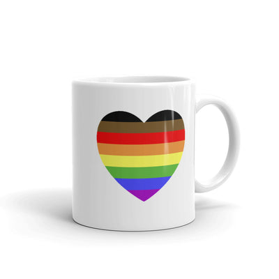 POC Inclusive Rainbow Heart Mug Mugs The Rainbow Stores