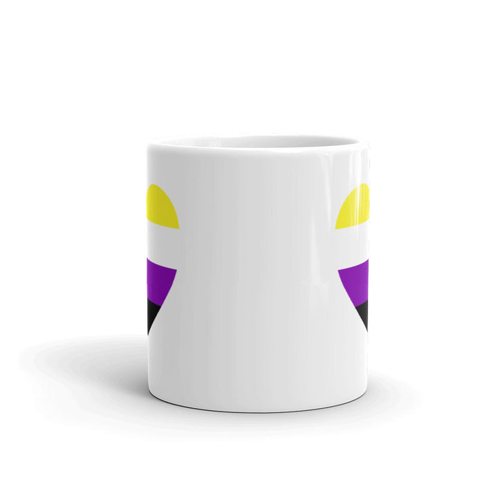 Non Binary Flag Heart Mug Mugs The Rainbow Stores