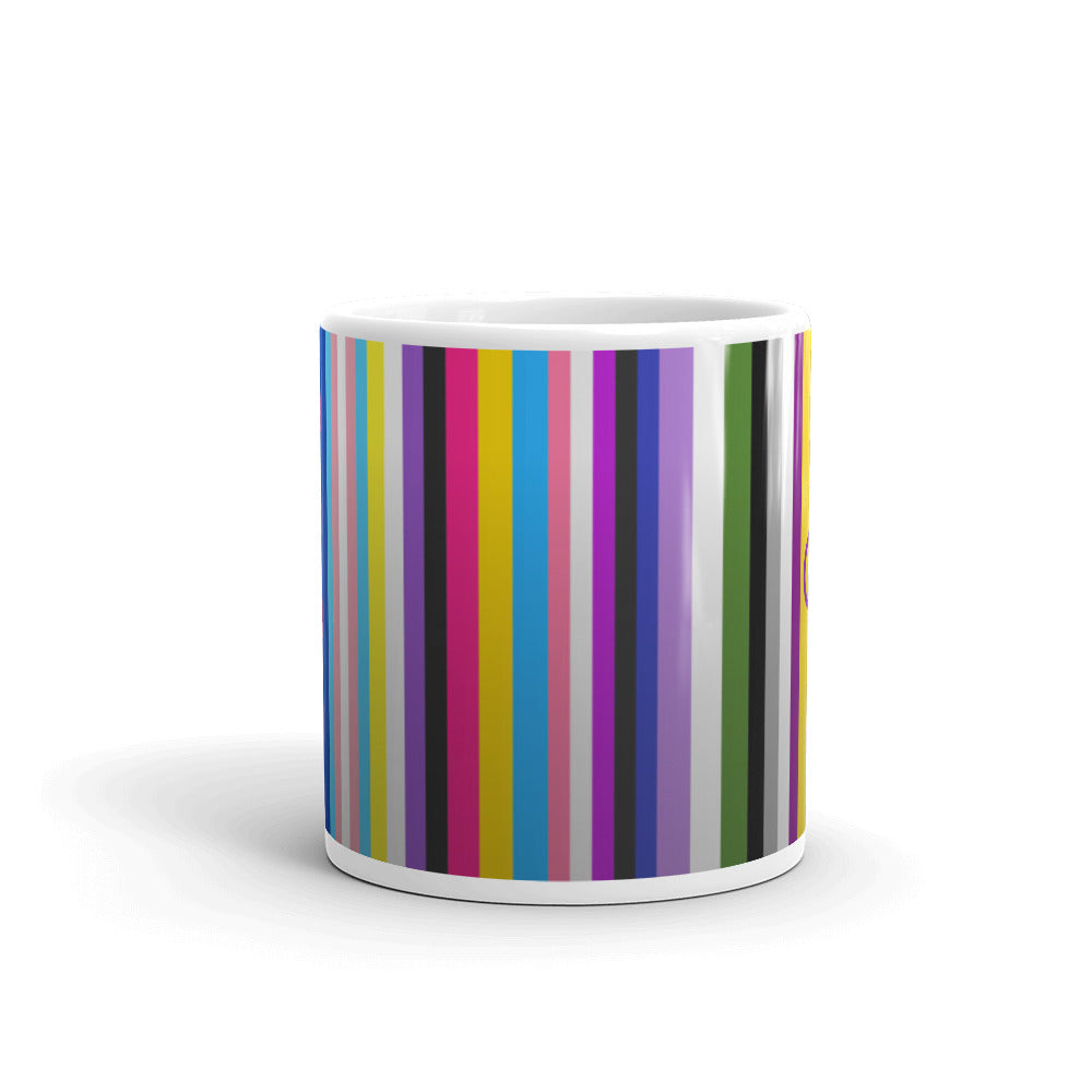 Multi-Pride Flag Barcode Mug Mugs The Rainbow Stores