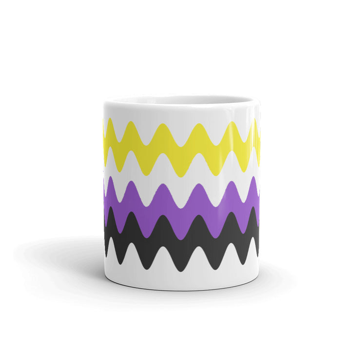 Non Binary Wavy Pride Flag Mug Mugs The Rainbow Stores