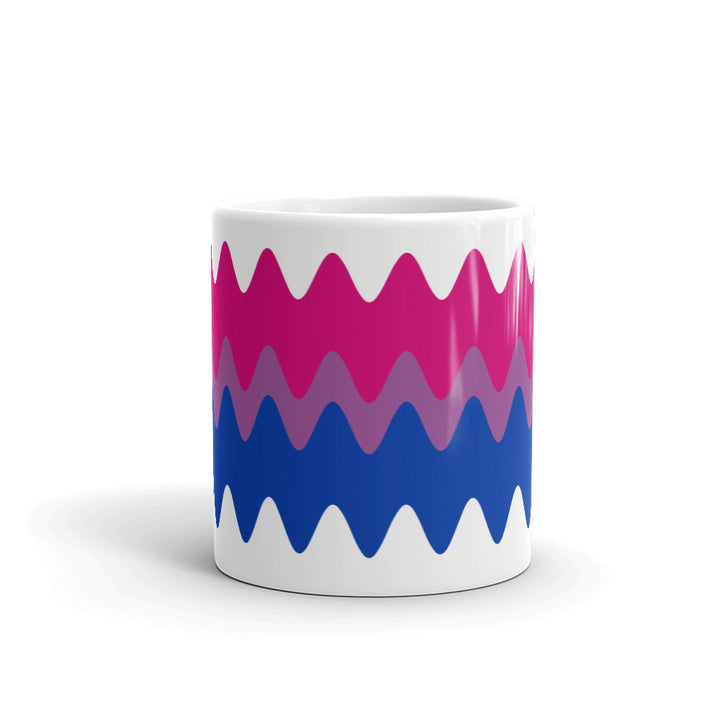 Bisexual Wavy Pride Flag Mug Mugs The Rainbow Stores