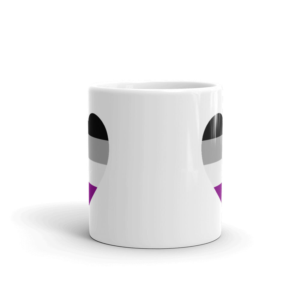 Asexual Pride Heart Mug Mugs The Rainbow Stores