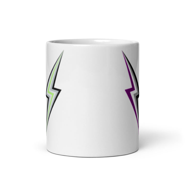 Asexual Agender Lightning Mug Mugs The Rainbow Stores