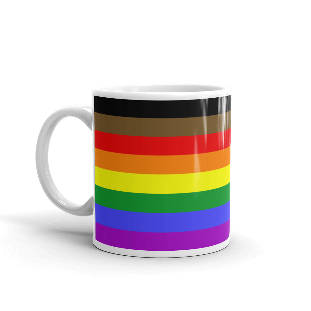 POC Inclusive Rainbow Pride Flag Mug Mugs The Rainbow Stores