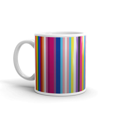 Multi-Pride Flag Barcode Mug Mugs The Rainbow Stores