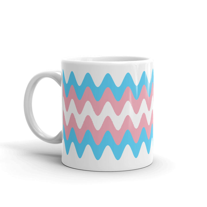Trans Wavy Pride Flag Mug Mugs The Rainbow Stores