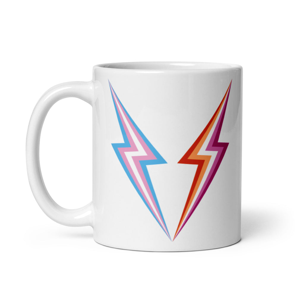 Trans Lesbian Lightning Mug Mugs The Rainbow Stores