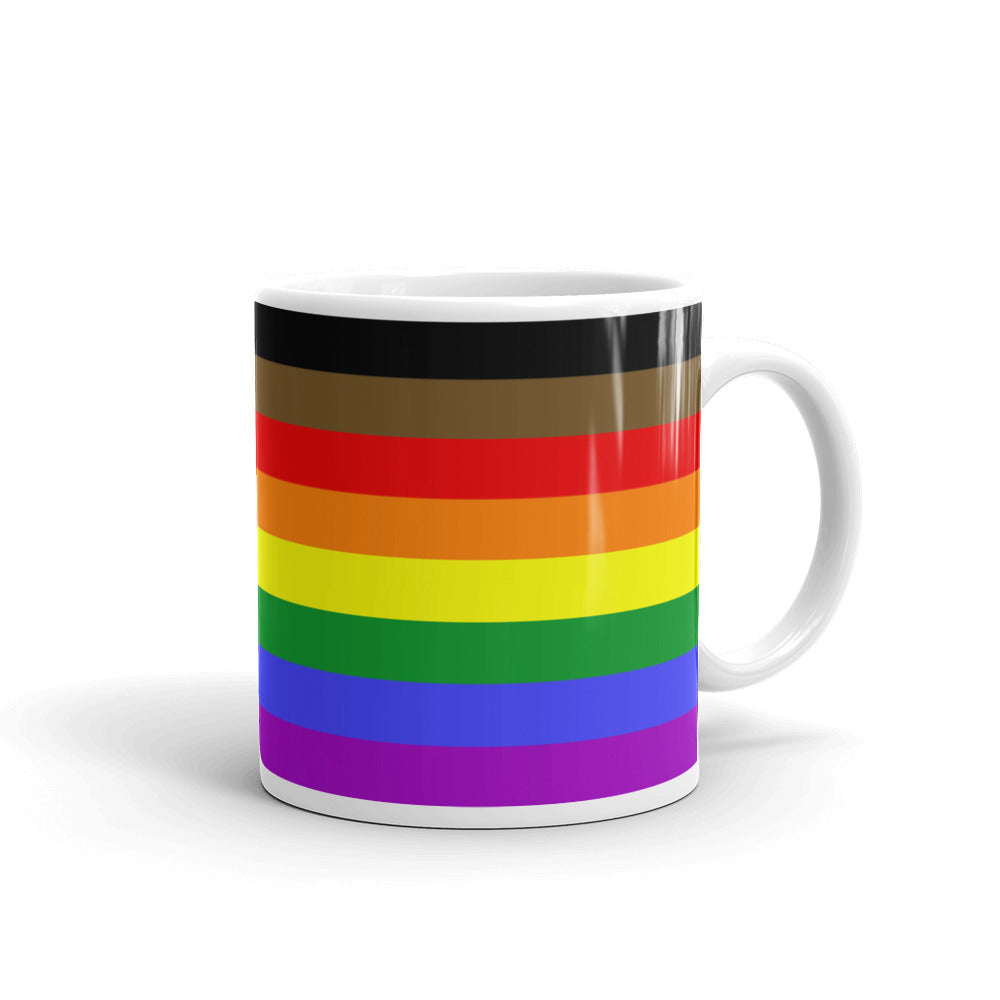 POC Inclusive Rainbow Pride Flag Mug Mugs The Rainbow Stores