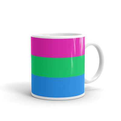 Polysexual Pride Flag Mug Mugs The Rainbow Stores