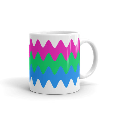 Polysexual Wavy Pride Flag Mug Mugs The Rainbow Stores