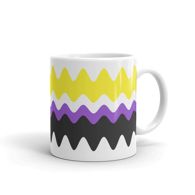 Non Binary Super Wavy Pride Flag Mugs The Rainbow Stores