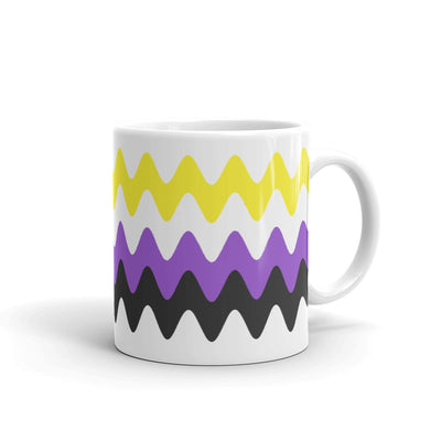 Non Binary Wavy Pride Flag Mug Mugs The Rainbow Stores