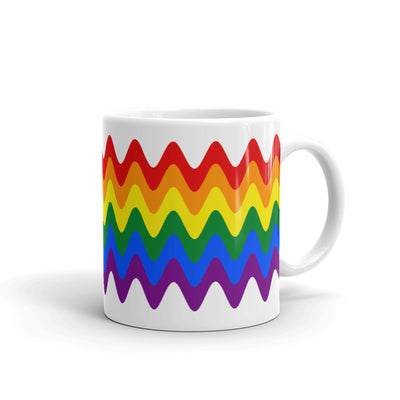 Rainbow Wavy Pride Flag Mug Mugs The Rainbow Stores