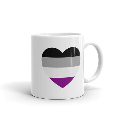 Asexual Pride Heart Mug Mugs The Rainbow Stores