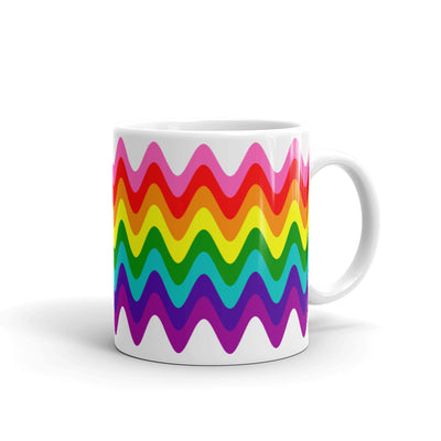 Gilbert Baker Original Wavy Pride Flag Mug Mugs The Rainbow Stores