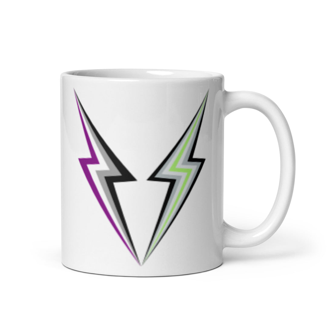Asexual Agender Lightning Mug Mugs The Rainbow Stores
