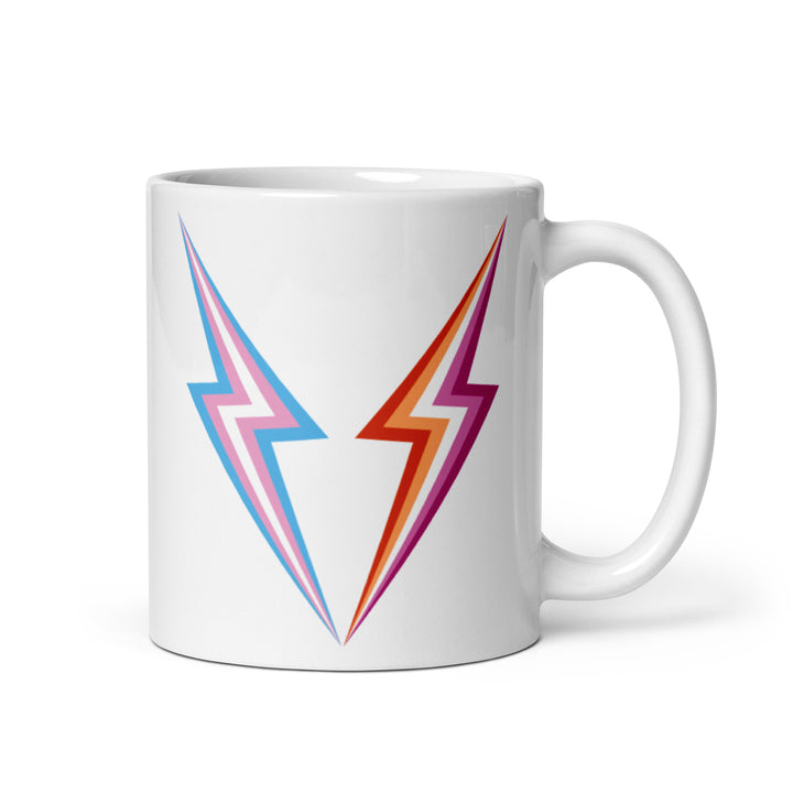 Trans Lesbian Lightning Mug Mugs The Rainbow Stores