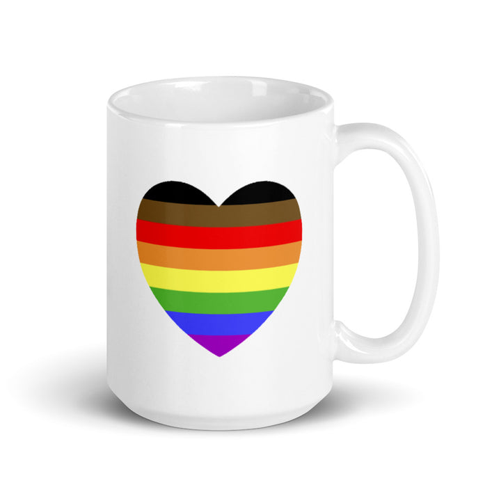 POC Inclusive Rainbow Heart Mug Mugs The Rainbow Stores
