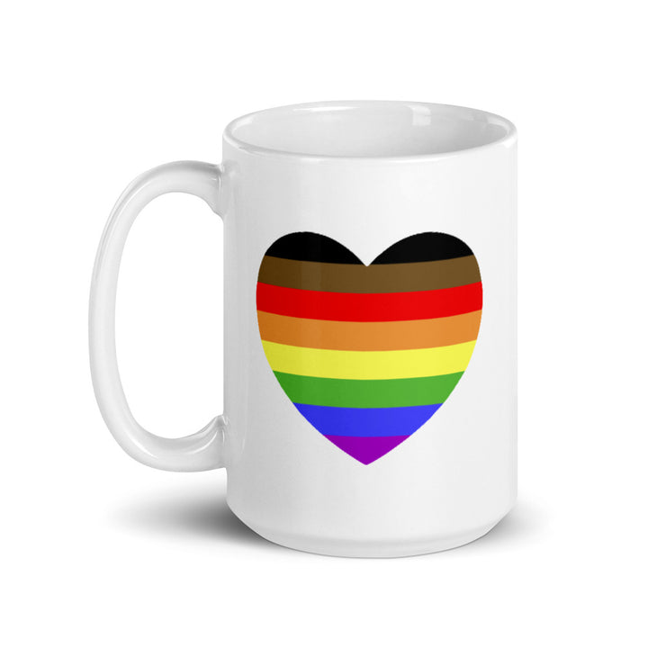 POC Inclusive Rainbow Heart Mug Mugs The Rainbow Stores