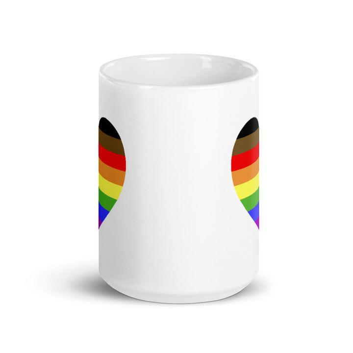 POC Inclusive Rainbow Heart Mug Mugs The Rainbow Stores