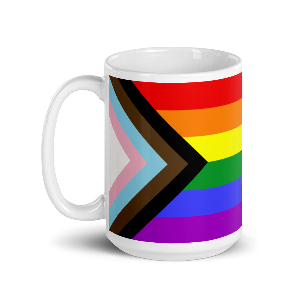 Pride Progress Flag Mug Mugs The Rainbow Stores