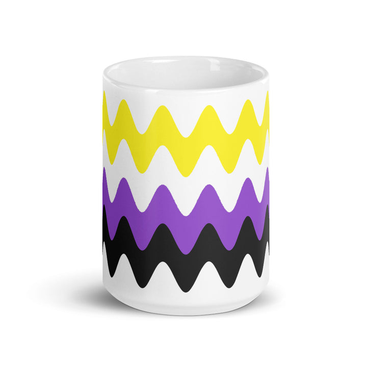 Non Binary Wavy Pride Flag Mug Mugs The Rainbow Stores