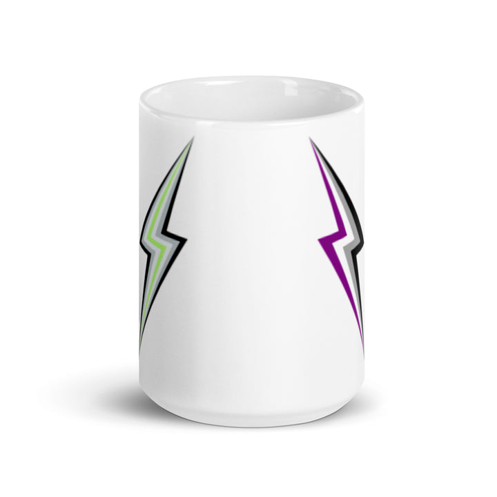Asexual Agender Lightning Mug Mugs The Rainbow Stores