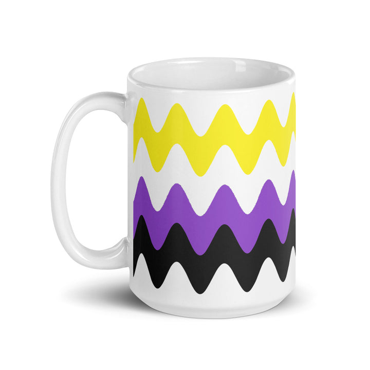 Non Binary Wavy Pride Flag Mug Mugs The Rainbow Stores