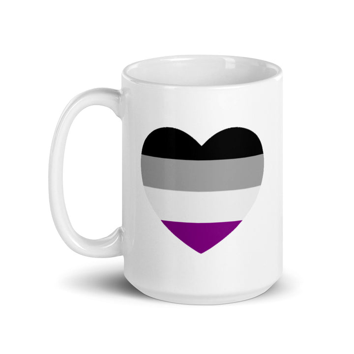 Asexual Pride Heart Mug Mugs The Rainbow Stores