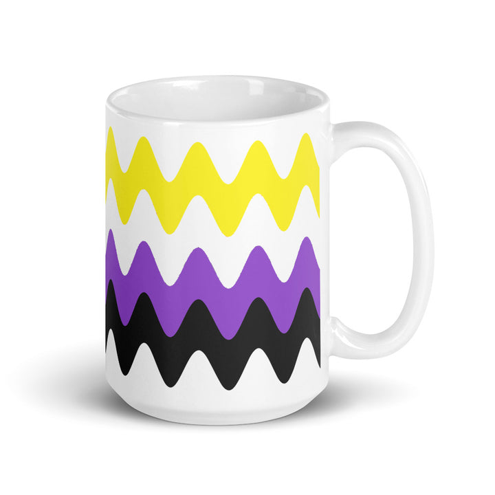 Non Binary Wavy Pride Flag Mug Mugs The Rainbow Stores