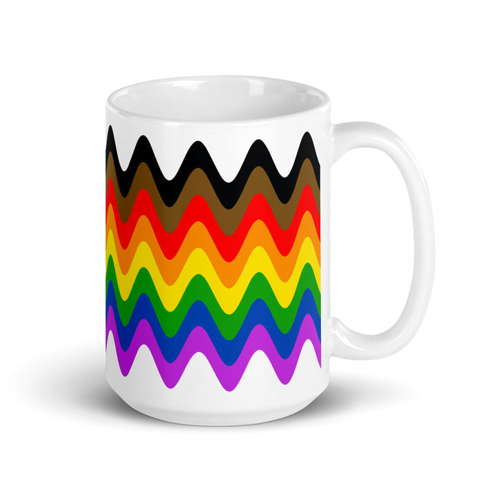 Philadephia POC Rainbow Pride Flag Mug Mugs The Rainbow Stores