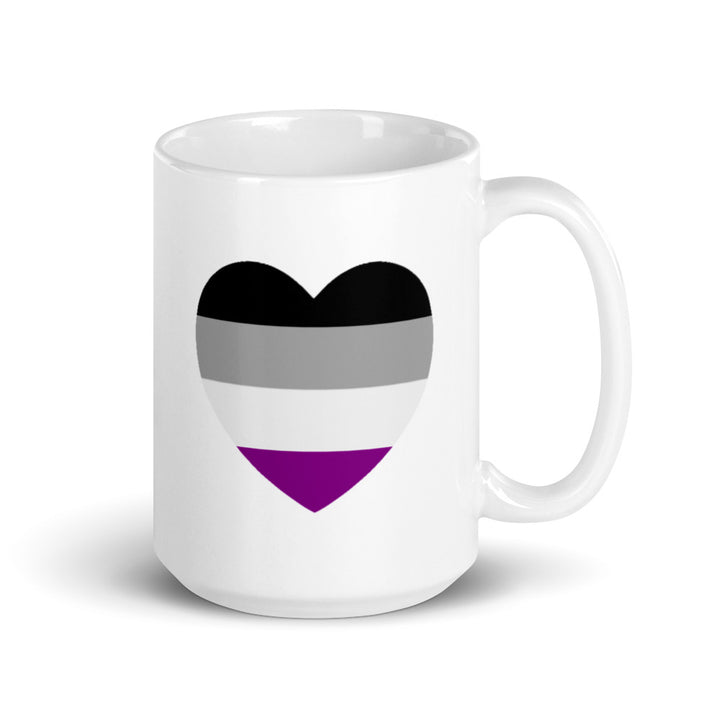 Asexual Pride Heart Mug Mugs The Rainbow Stores