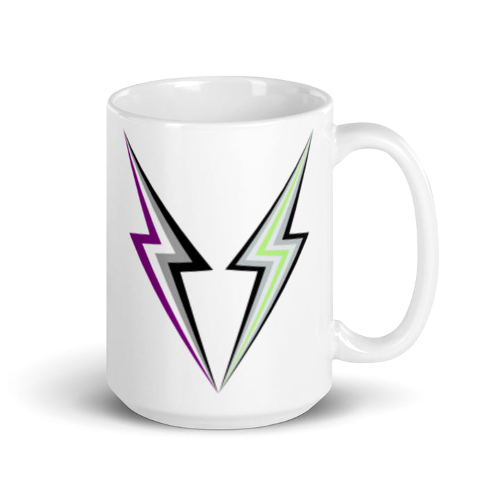 Asexual Agender Lightning Mug Mugs The Rainbow Stores