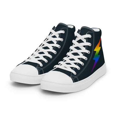 Rainbow Lightning Blue High Top Trainers (female sizes) High Tops The Rainbow Stores