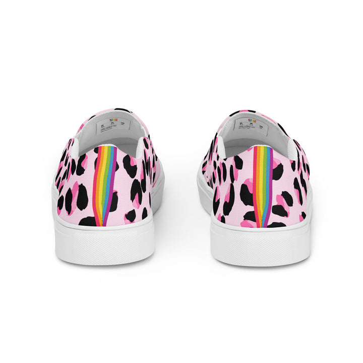 Rainbow Pink Leopard Print Slip-on Shoes (female sizes) Slip Ons The Rainbow Stores