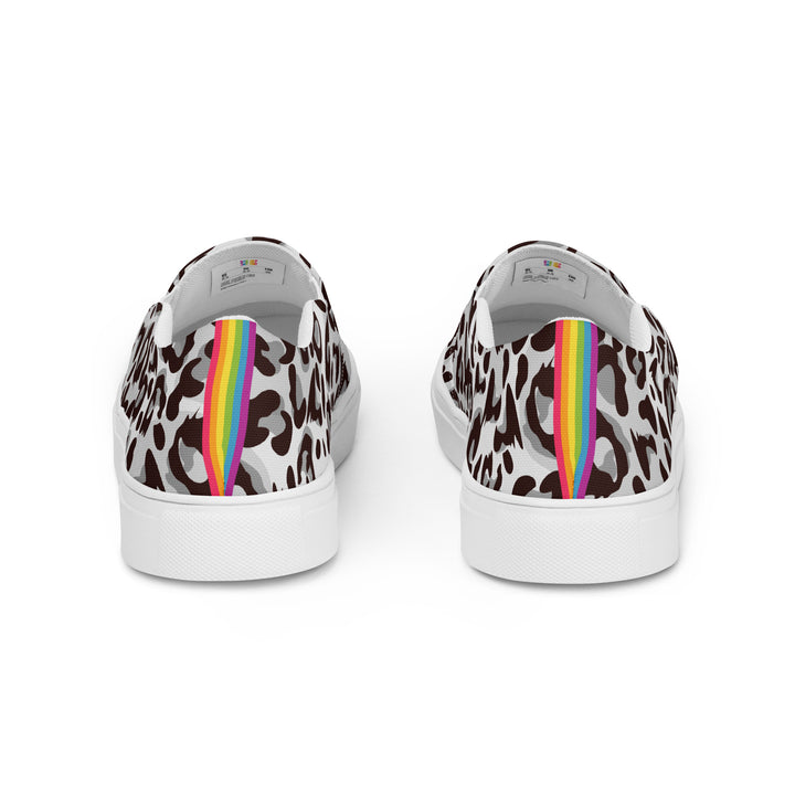 Grey Leopard Print Slip-on Shoes (female sizes) Slip Ons The Rainbow Stores